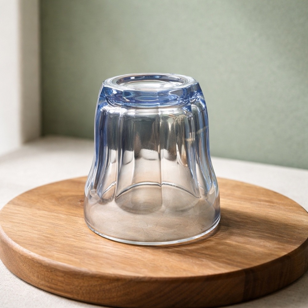 Rare Vintage Pasabahce Blue Glasses - Set of 2 - Two Droplet Logo - 1960s Turkey - Picture 3 of 6